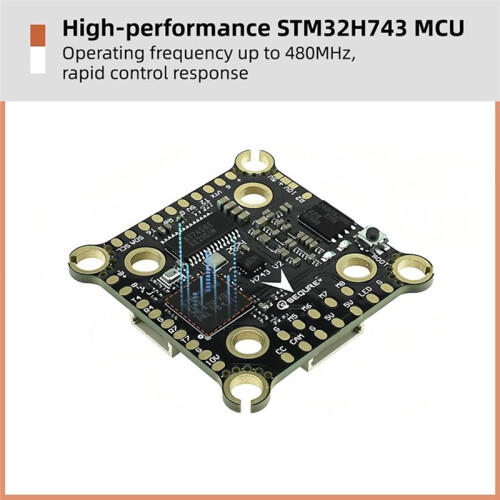 Flight Controller Stack FPV FC Stack 30x30 with 4-in-1 70A ESC AM32 for FPV Drone Racing Freestyle Quadcopter 2