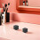 5Pcs Black Square Volcanic Stone Aromatherapy Diffuser 3X3X3Cm 7