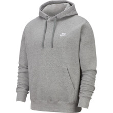 (L, Grey) Nike Mens Club Fleece Pullover Hoodie