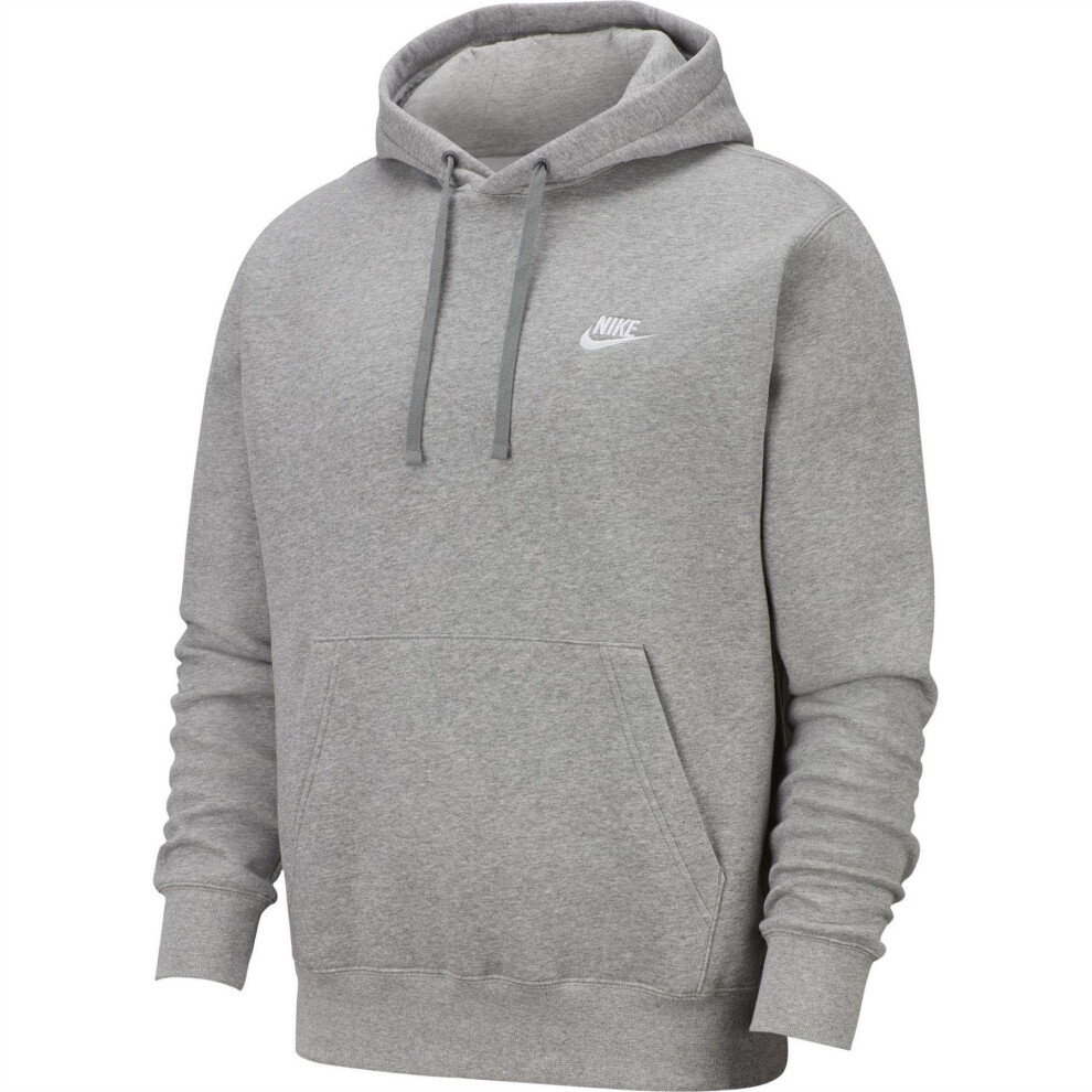 Nike (Xl, Grey) Mens Club Fleece Pullover Hoodie