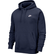 (M, Navy) Nike Mens Club Fleece Pullover Hoodie
