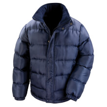 (S, Navy Blue) Result Mens Core Nova Lux Padded Lined Winter Jacket (Water Repellent & Windproof)