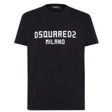 (L, Black) DSquared2 Mens Milano Cotton T-Shirt