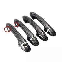 (Carbon 2 Sensoren) Kompatibel mit Toyota Tacoma 2016–2021, ABS-Carbonfaser-Seitenschweller