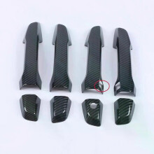 (Carbon 2 Sensoren) Kompatibel mit Honda CR-V CRV 2017 2018 2019 2020 2021 Carbonfaser-Chrom-Autotür