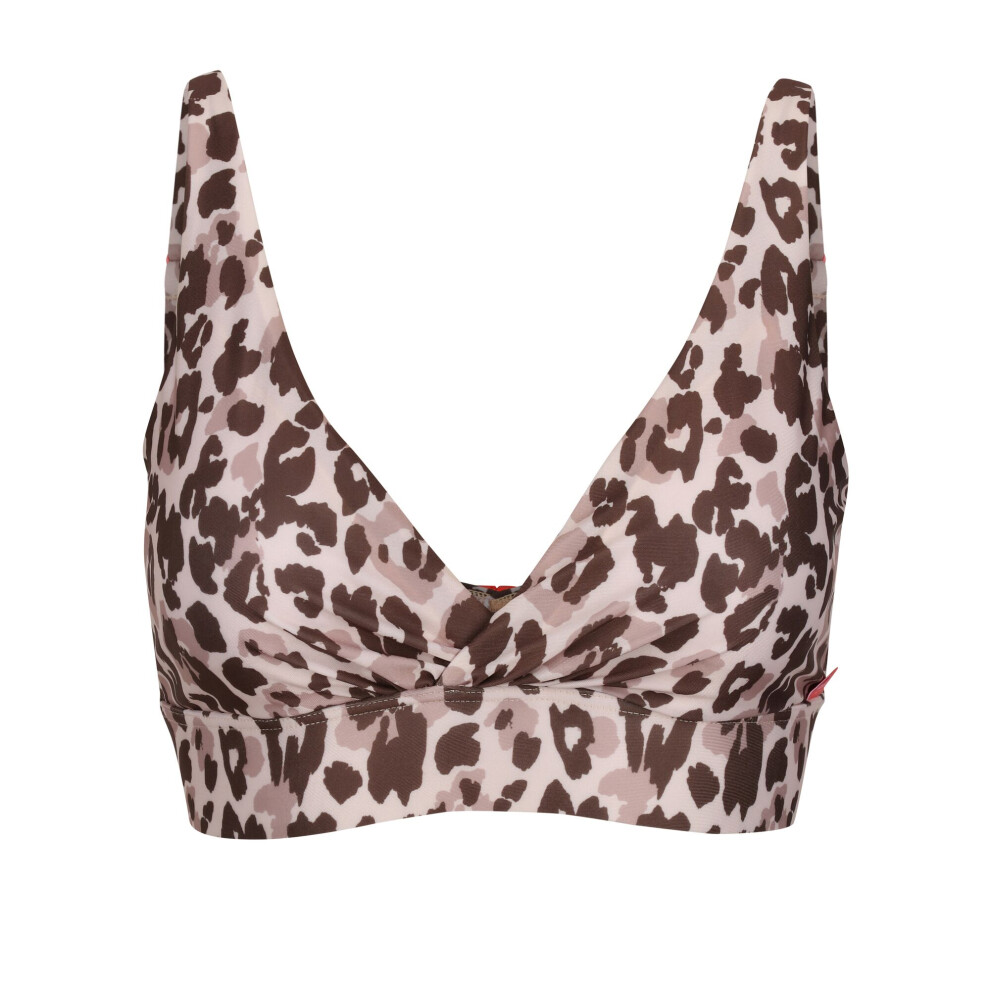 Regatta (20 Uk, Brown/Beige) Womens/Ladies Paloma Leopard Print Bikini Top