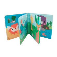 Livro de banho para bebês, à prova d'água com páginas macias.