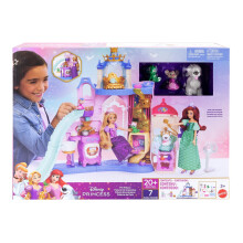 Castelul Disney Princess cu animale de companie, cu 3 prieteni animale și 20 de accesorii