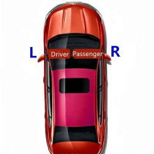 (links und rechts) Kompatibel mit Jeep Compass (2017–2020) und Cherokee KL (2013–2019)