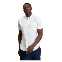 (XL, White) Ben Sherman Mens Signature Oxford Short-Sleeved Shirt