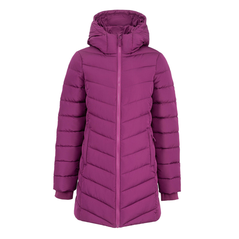 Slazenger (16 Uk, Plum) Womens/Ladies Polyester Mid Length Padded Jacket