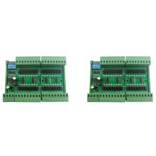2X 32Ch PNP Izolowane Wejście Cyfrowe RS485 Modbus Rtu Kontroler 12V 24V PLC Tablica Akwizycji Ilości (Z Obudową)