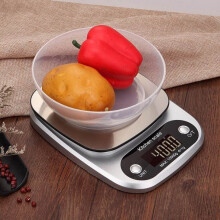 Balance de cuisine électronique portable numérique LCD 10 kg en acier inoxydable
