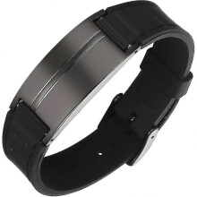 Bracelet magnétique de drainage lymphatique en silicone et acier inoxydable pour homme et femme, soulageant les douleurs arthritiques (