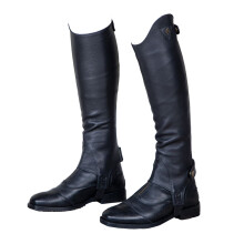 (M S, Black) Moretta Unisex Adult Leather Gaiters