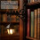 Vintage Library Lantern Bookshelf Light,  Hanging Lamp Warm LED Decor 4