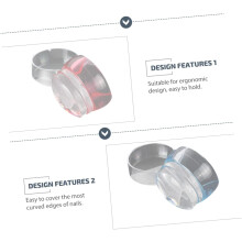 3 set di strumenti per nail art con timbri per trasferimento unghie e tavolette per raschiatura di colori casuali