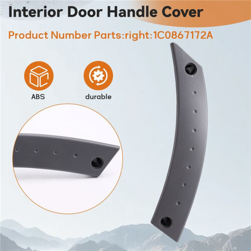 Car Right Interior Door Handle Cover Interior Pull Handle 1C0867172A for  Beetle 2000-2010 1
