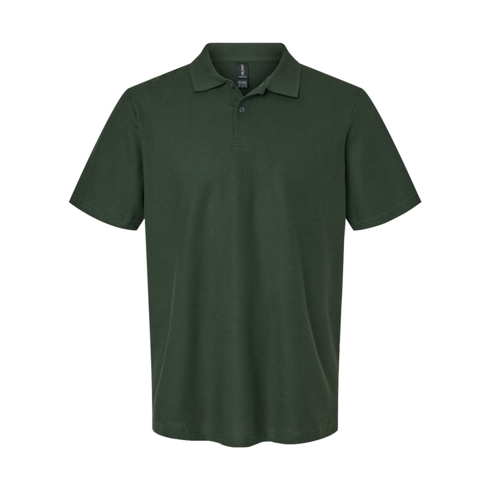 Gildan (Xl, Forest Green) Mens Double Piqué Polo Shirt