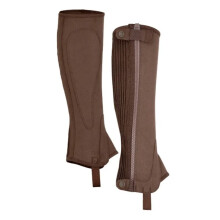 (L, Brown) Moretta Childrens/Kids Amara Half Chaps