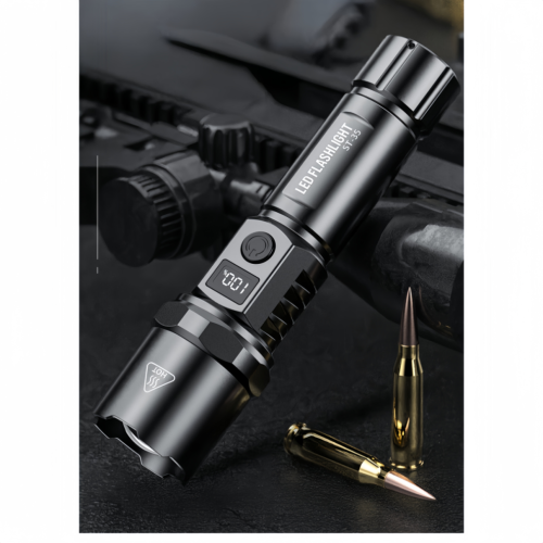 High-quality stun gun flashlight with flashlight function for personal safety and illumination, model HK1106.