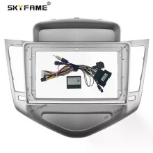 (KOMPLETTES SILBER-SET) Gilt für Kfz-Rahmen-Blendenadapter-Canbus-Box für Android-Radio-Einbausatz