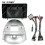 (Komplettes Set silberfarben) Passend für Kfz-Armaturenbrettrahmenadapter, Canbus-Box-Decoder, Android-Autoradio-Einbausatz 1