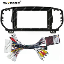 (Komplettes Set Schwarz H) Gilt für Autorahmen-Blendenadapter, Canbus-Box-Decoder, Android-Radio-Einbausatz