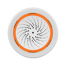 Inteligentna syrena alarmowa ZigBee z czujnikiem dźwięku i światła 90 dB, kompatybilna z aplikacjami Smart Life i Tuya, wyzwalacz bezp