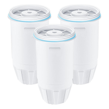 3-Pack Zero Water Filter Replacements for ZR-001/003/004/006 Pitchers with Multi-Layer Filtration (Activated Carbon + Ion Exchange)