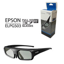 RF Active Shutter 3D Glasses Compatible with Epson Projector EH-TW5100 ELPGS03, Rechargeable 3D Eyewear with USB Charging Cable