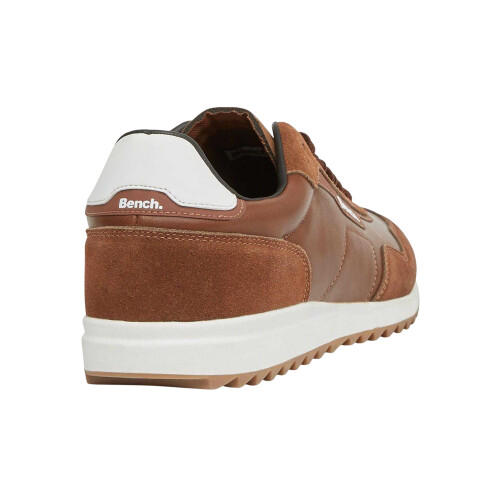 Bench (9 UK, Tan) Bench Mens Brooke Suede Flat Trainers 1