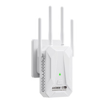 Repetidor Sem Fio WiFi6 3000Mbps Banda Dupla 2,4 GHz 5 GHz Extensor WiFi Amplificador WiFi 6 Expansão de Sinal Amplificador Plugue EUA