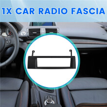 Panel de Radio para Fascia de Automóvil de un Solo DIN para Serie 1 (E87/81/82/88) 2004-2014 Kit de Tablero Placa de Instalación Adaptador de