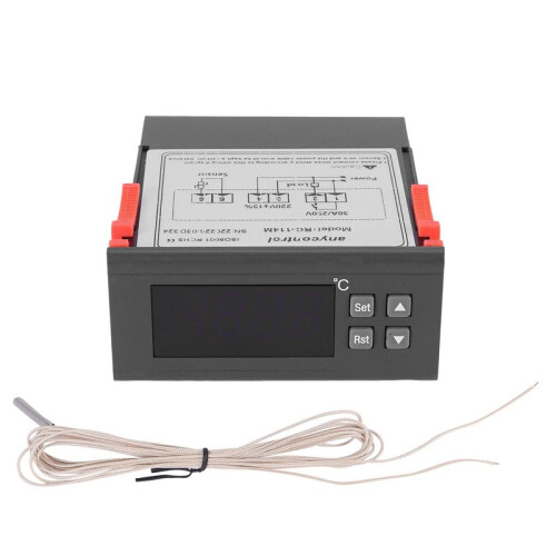 220V/30A Digital Temperature Controller Rc-114M Thermostat Relay Output -30~300 Degree With Ntc Sensor 1