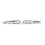 1Pair for  500 2016-2020 Front Bumper Side Chrome Trim 735642306 735642307 2