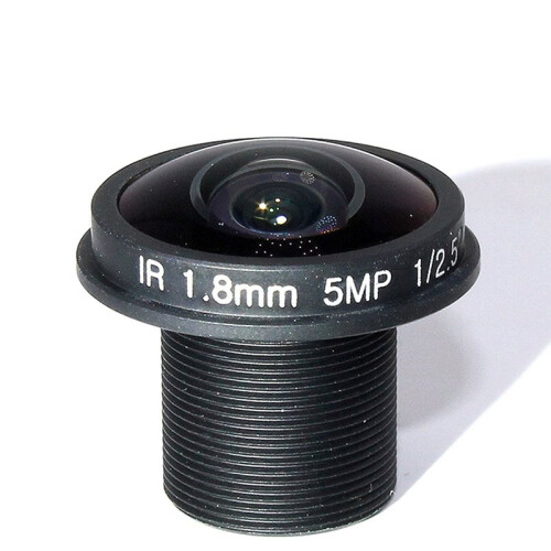 2 Lentes M12 5MP 1.8MM para Câmera de Segurança IP HD CFTV F2.0 1/2.5 Polegadas com Amplo Ângulo de Visão de 180 1