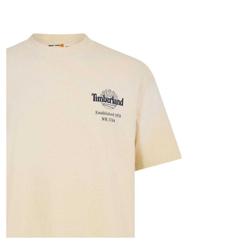 Timberland (S, Putty) Timberland Mens Back Print Oversized T-Shirt 2