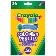 36 Coloured Pencils, Eco-Friendly, Smooth Lines