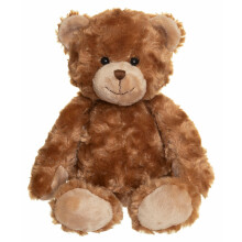 Ours en peluche marron, doux et moelleux, 30 cm, lavable en machine