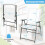 Set van 4 opklapbare buitenstoelen, weerbestendig, wit 1