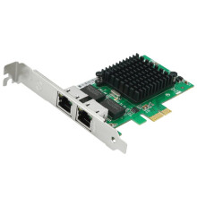 PCIe to 2 Port Gigabit Network Card Ethernet Adapter with I82576 Chip, for Desktop PC Windows 10/11, and Linux
