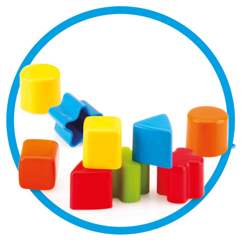 Brinquedo de encaixe de formas de tartaruga com rodas, 5 peças. 2