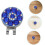 2 clip per cappello da golf con cristalli blu e segnapalla, accessorio da golf da donna per borse e cappelli 7