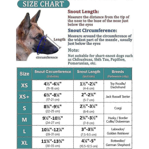Adjustable Dog Muzzle with Soft Mesh for Small, Medium, and Large Breeds - Comfortable and Secure 2