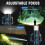 Powerful rechargeable LED flashlight, 6 modes, zoom function, and waterproof – USB-C compatible 4