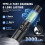 Powerful rechargeable LED flashlight, 6 modes, zoom function, and waterproof – USB-C compatible 5