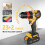 (2 Battery) Jusfit Cordless Impact Drill Driver 2000Mah 2