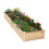 Jardinera elevada de madera con 2 jardineras, 228 x 62 x 25 cm 2