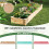 Jardinera elevada de madera con 2 jardineras, 228 x 62 x 25 cm 4